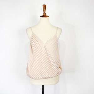 Eloise x Anthropologie blush pink pleated tank top Size Medium